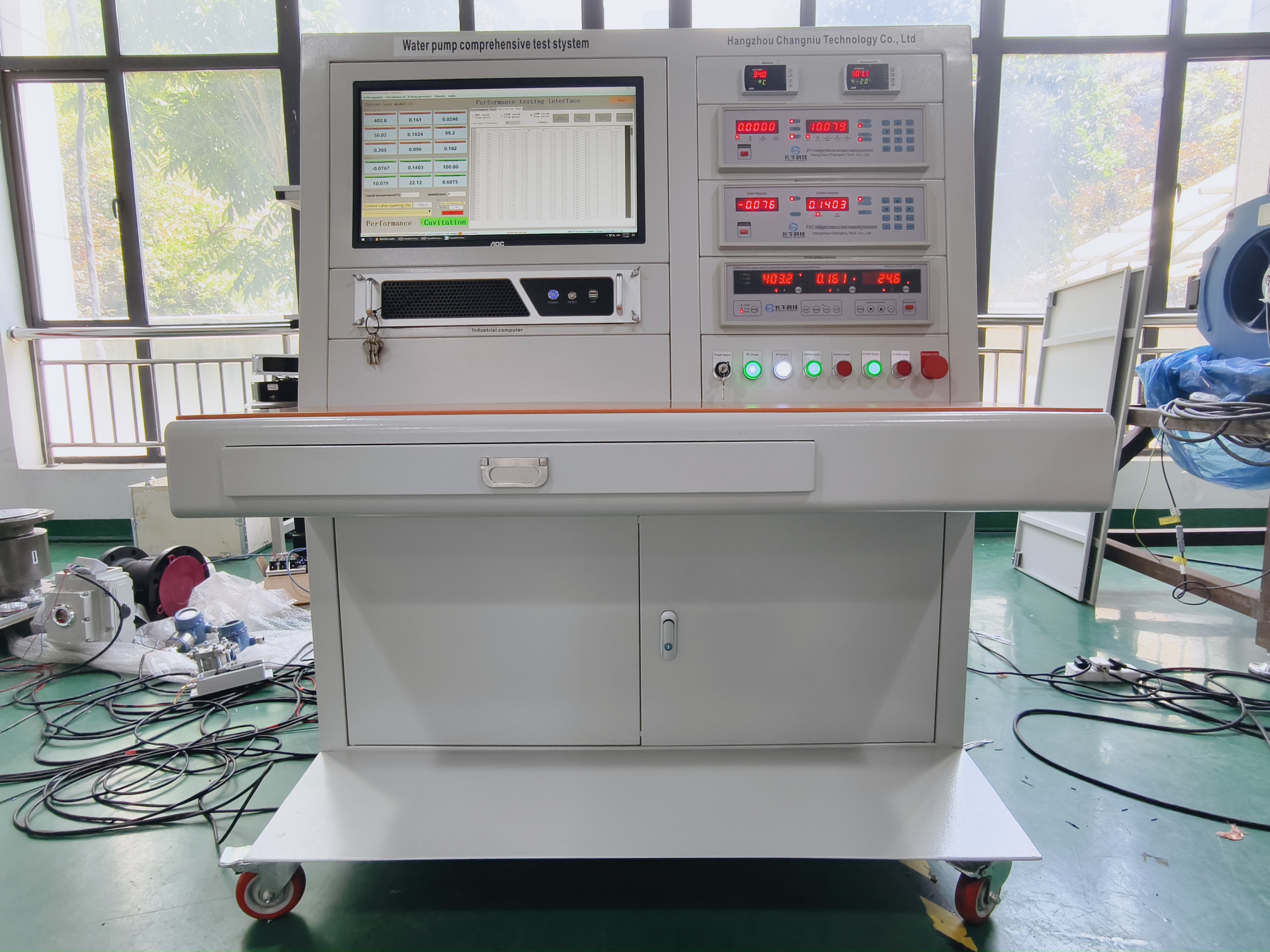 馬來西亞水泵性能試驗臺測試系統順利交貨